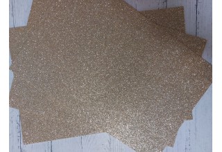 Глиттерный фоамиран 2 мм  20*30 см шампань, цена за лист